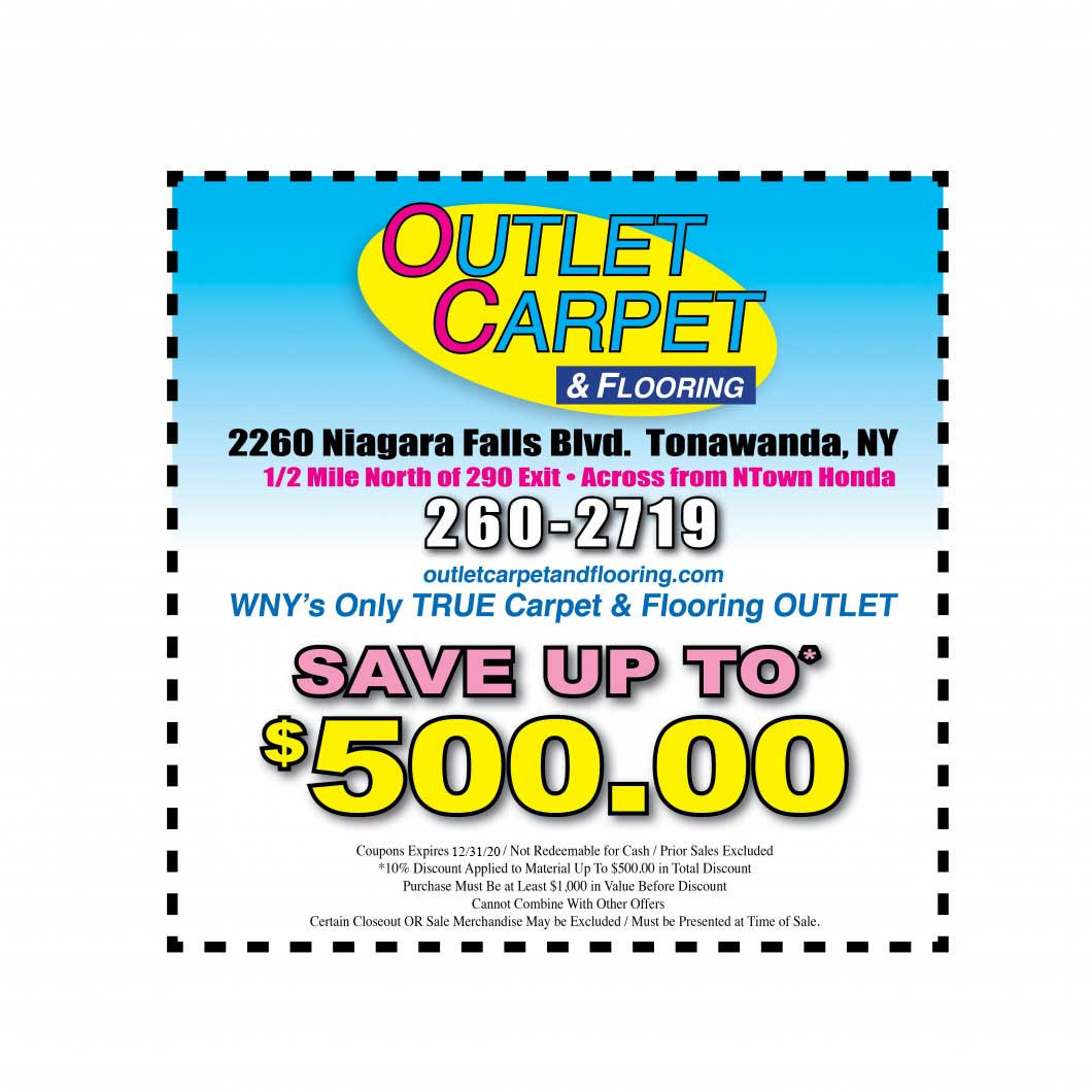 Coupon Confirmation Outlet Carpet and Flooring